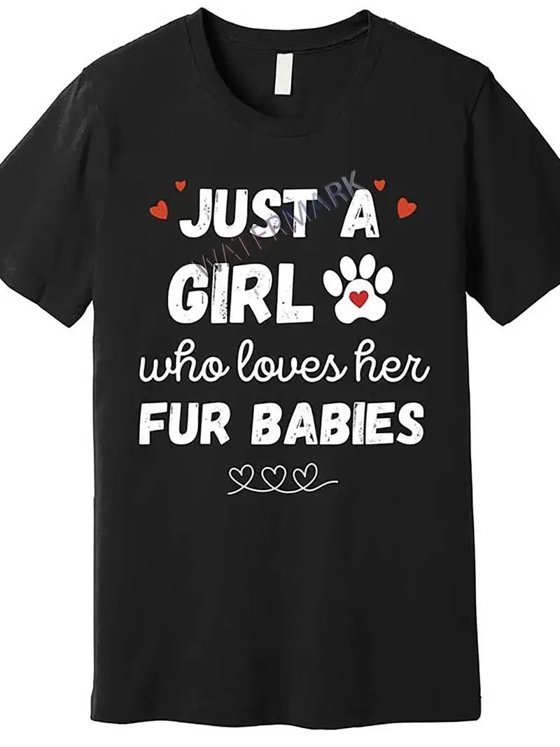 Fur Baby Lover Tee Blk Small