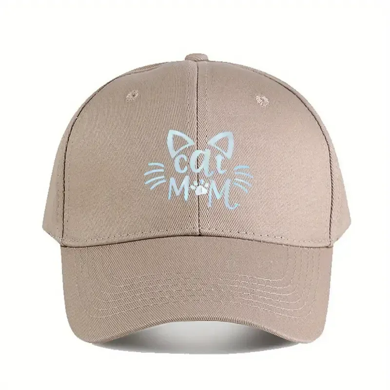 Cat Mom Cap Tan