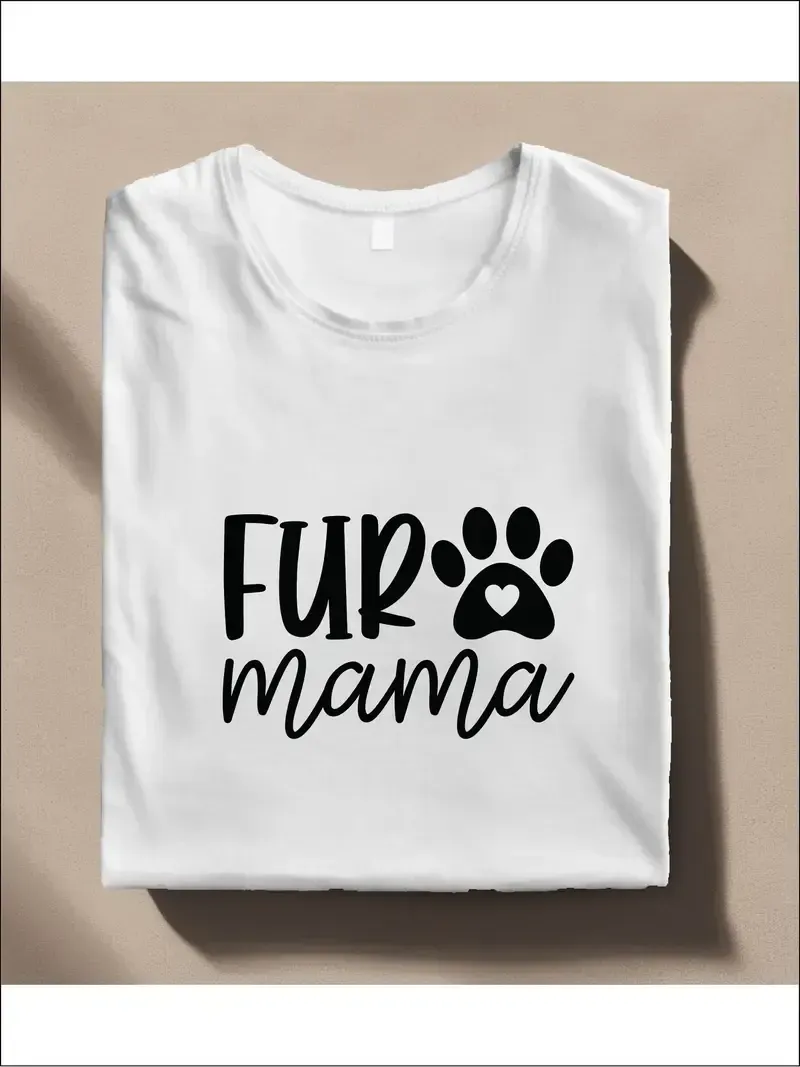 Fur Mama Tee White S/M