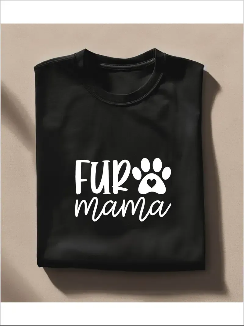 Fur Mama Tee Black S/M
