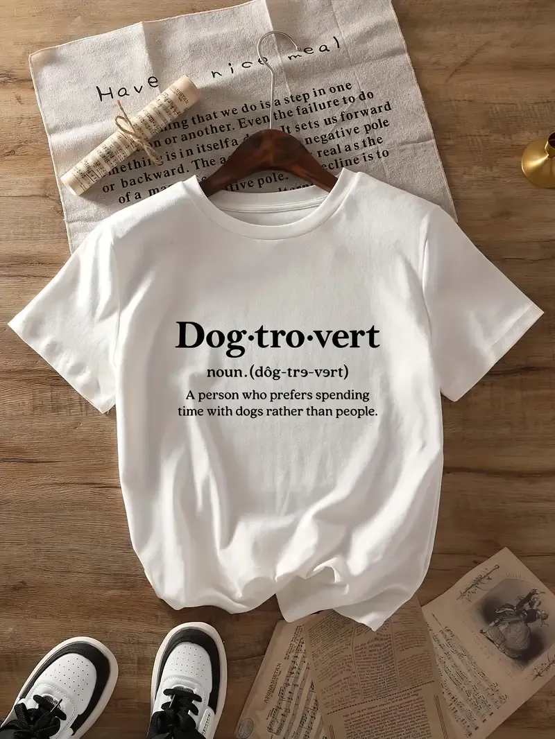 Dog-tro-vert Tee White L/XL