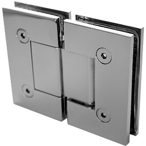 glass to glass chrome hinge