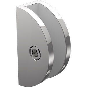 wall/shelf bracket round chrome