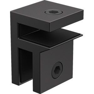 glass brace bracket small black