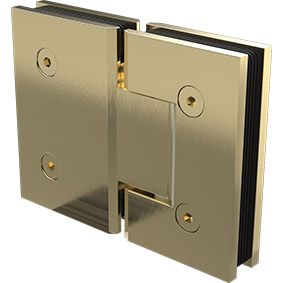 glass to glass gold hinge