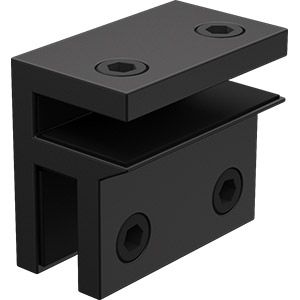 glass brace bracket large black