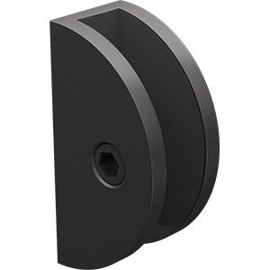 wall/shelf bracket round black