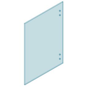 12mm glass hinge 1200H x 600W