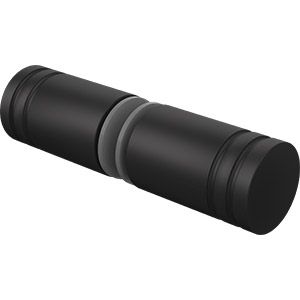 25mm door knob black