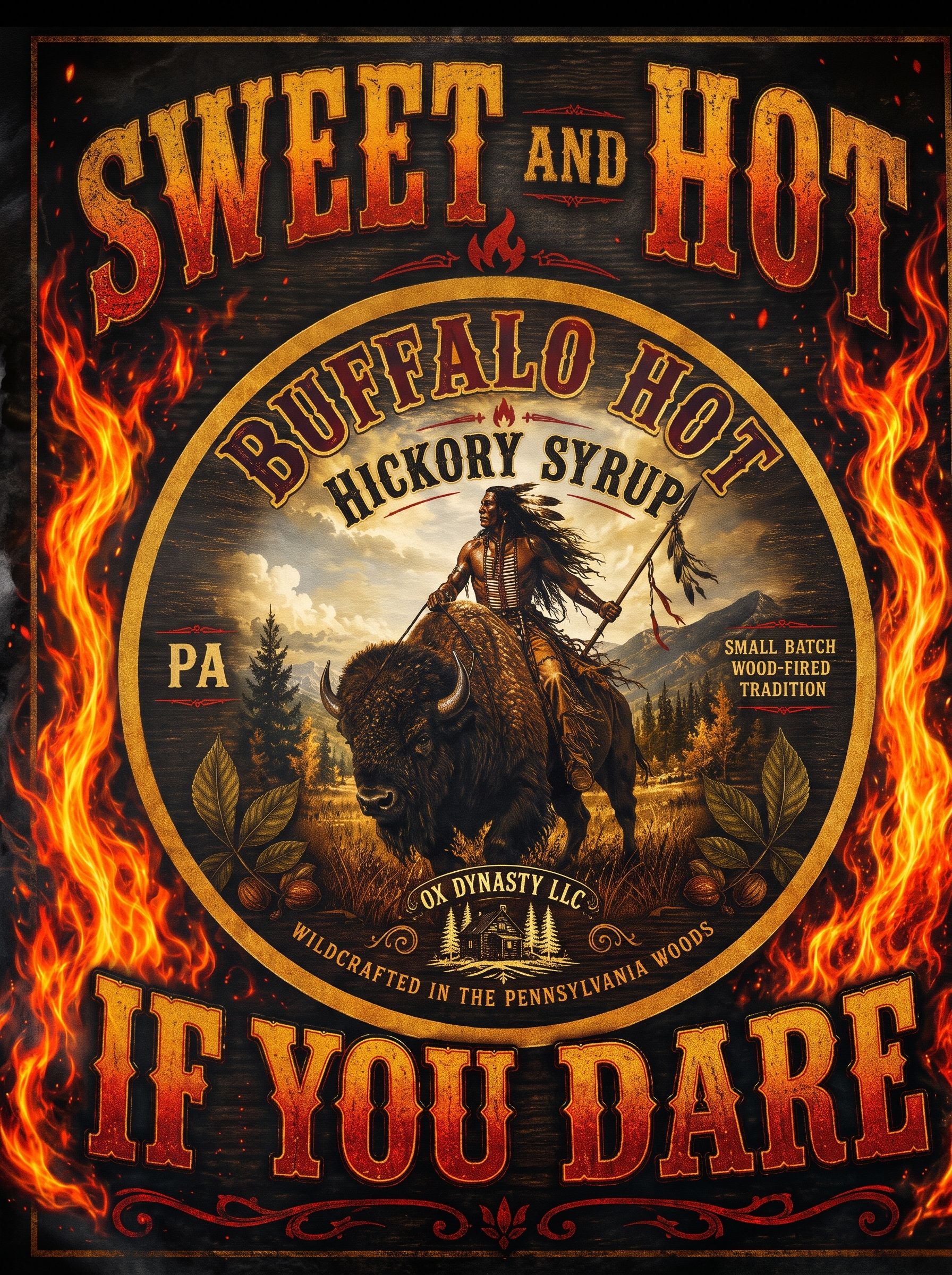 Sweet and Hot Buffalo Hot Hickory Syrup