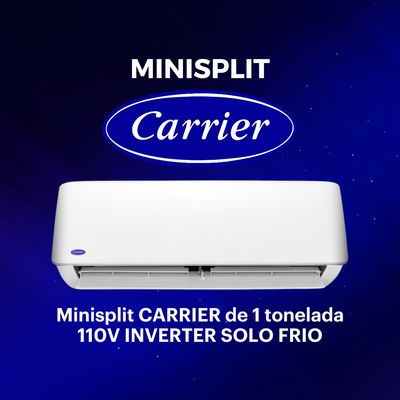 MINISPLIT ELITE CARRIER 1 TON INVERTER 110V SOLO FRIO
