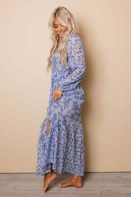 Time to Bloom Hollow Out Maxi Dress