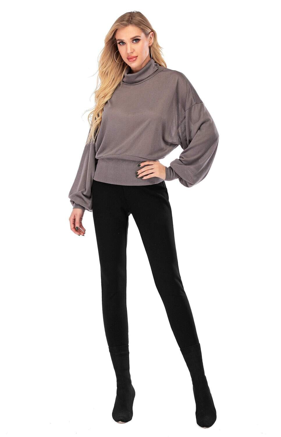 Calison Women&#39;s Turtleneck Long-Sleeve Pullover Sweater, Size: L
