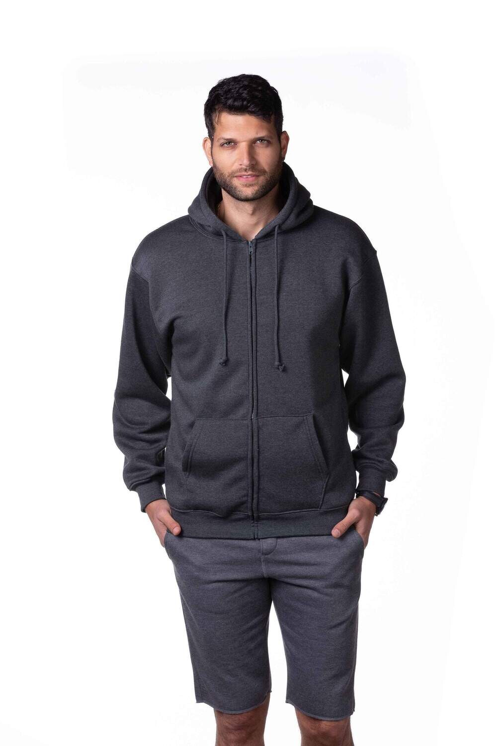 Plus size hoodie Unisex Heavyweight Full Zip Hooded Sweatshirt Made in