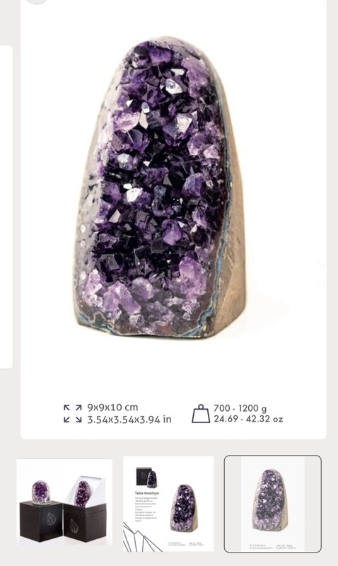 50 pcs Cut base Amethyst PP Q3 Final packing included