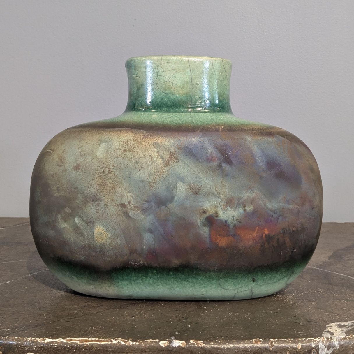 JT Abernathy Raku Vase