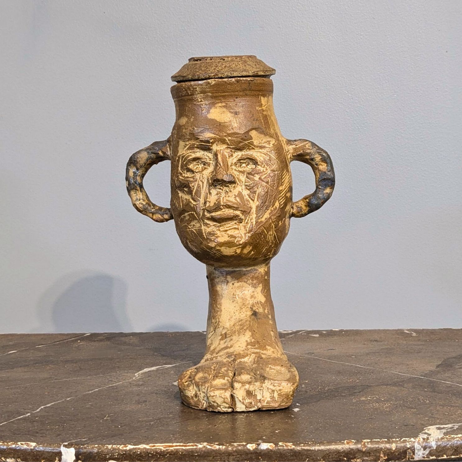 James C. Harrison Figural Jar