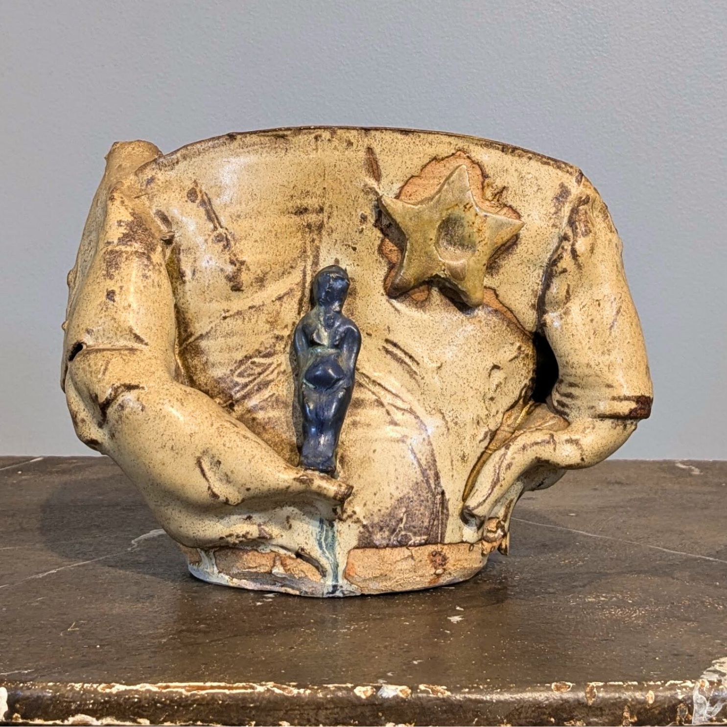 James C. Harrison Figural Pillow Vase