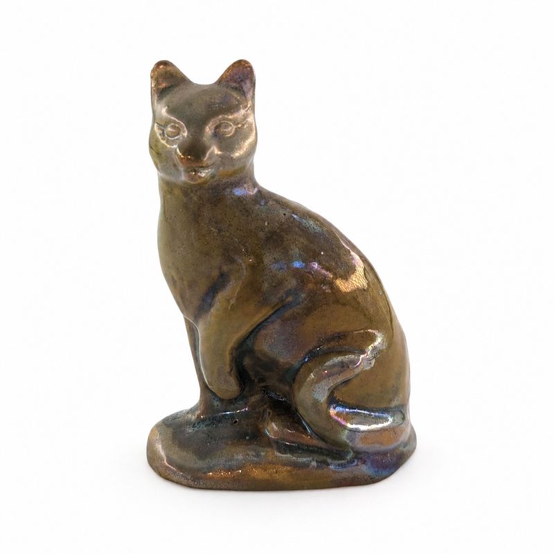 Pewabic Pottery Cat Figure
