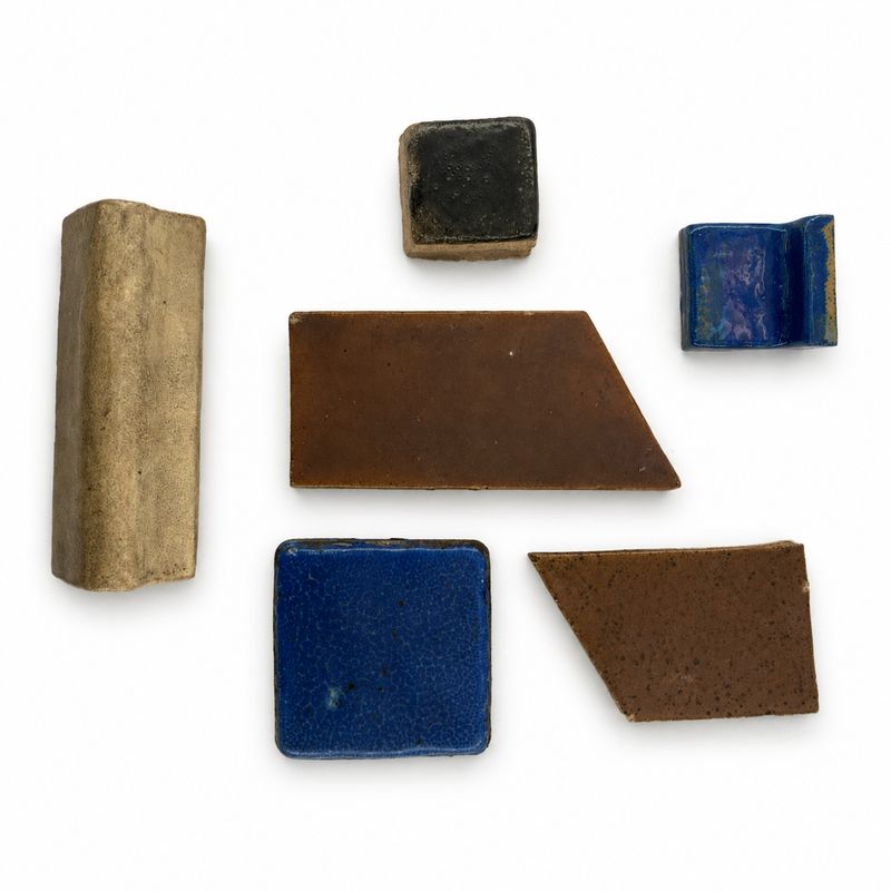 Six Pewabic Pottery Tiles