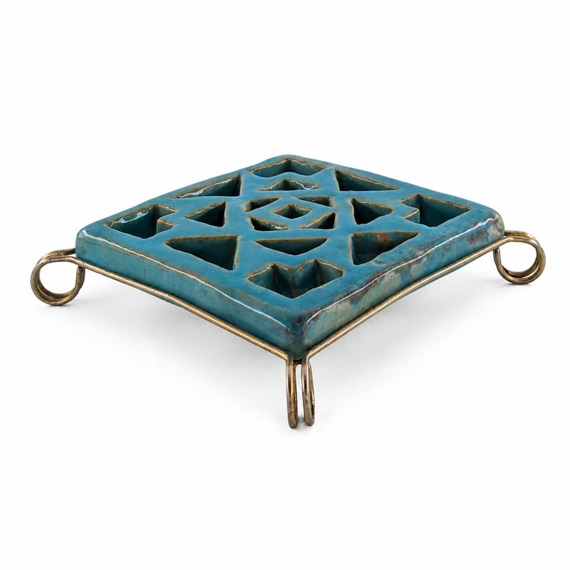Pewabic Pottery Trivet Tile