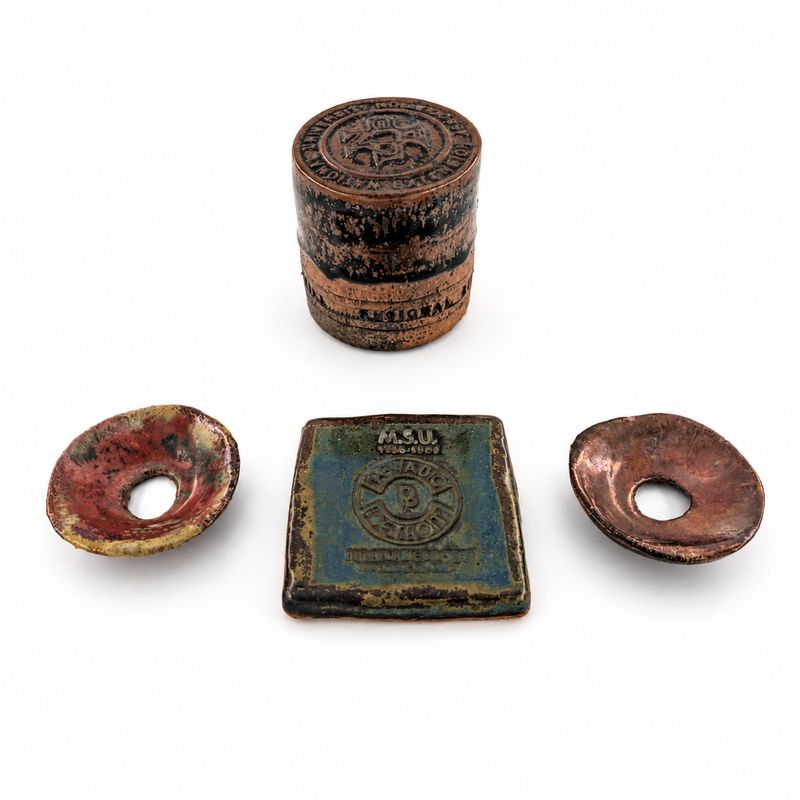 Pewabic Pottery Group, 4 pcs.
