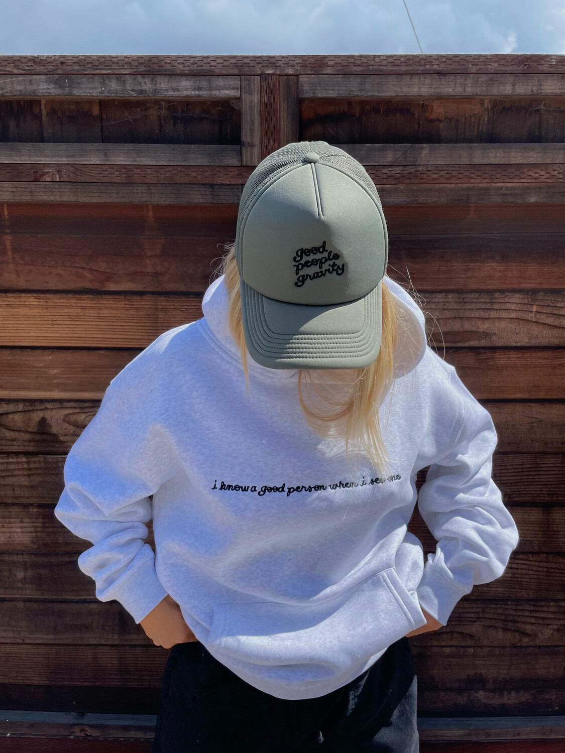 White Heather Relax Hoodie