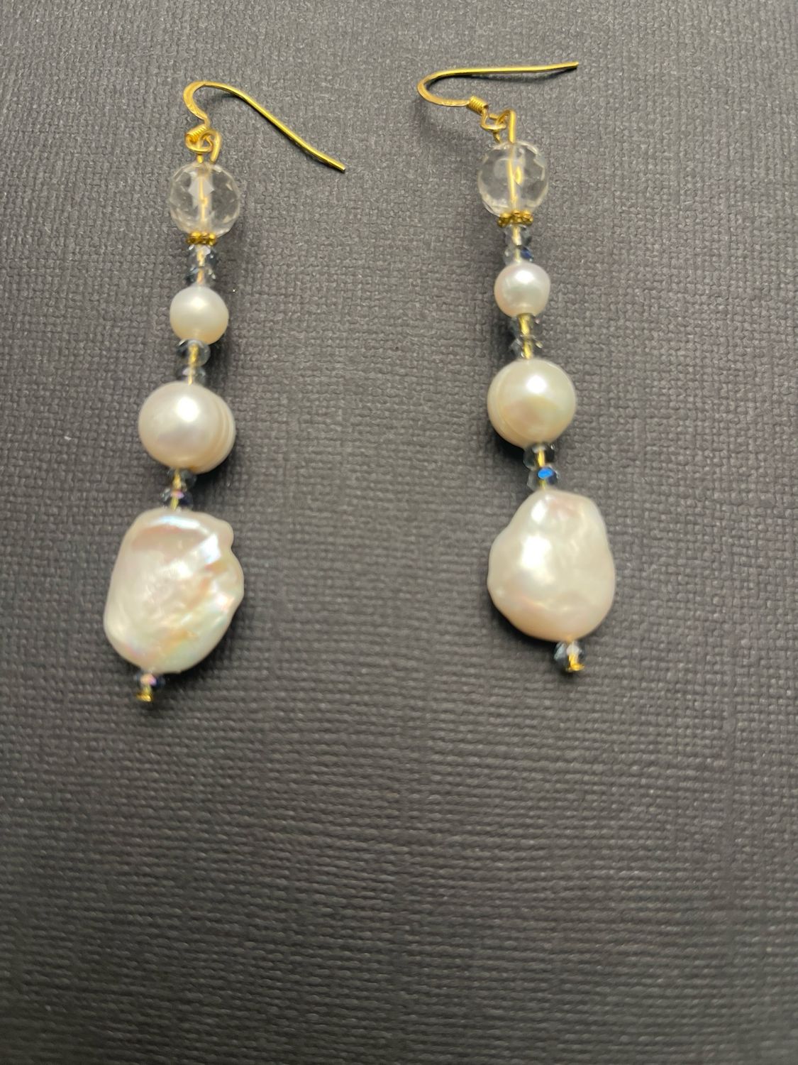 Pearl &amp; Quartz Earrings