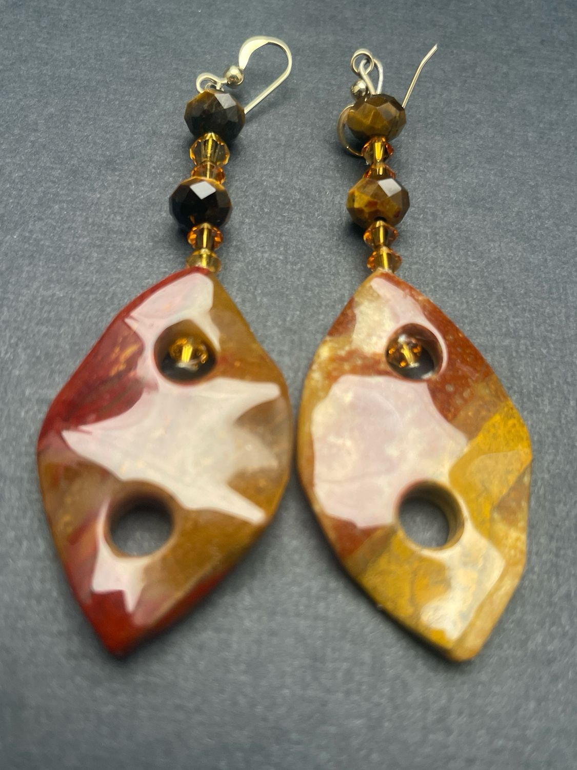 Tiger Eye, Topaz, Agate