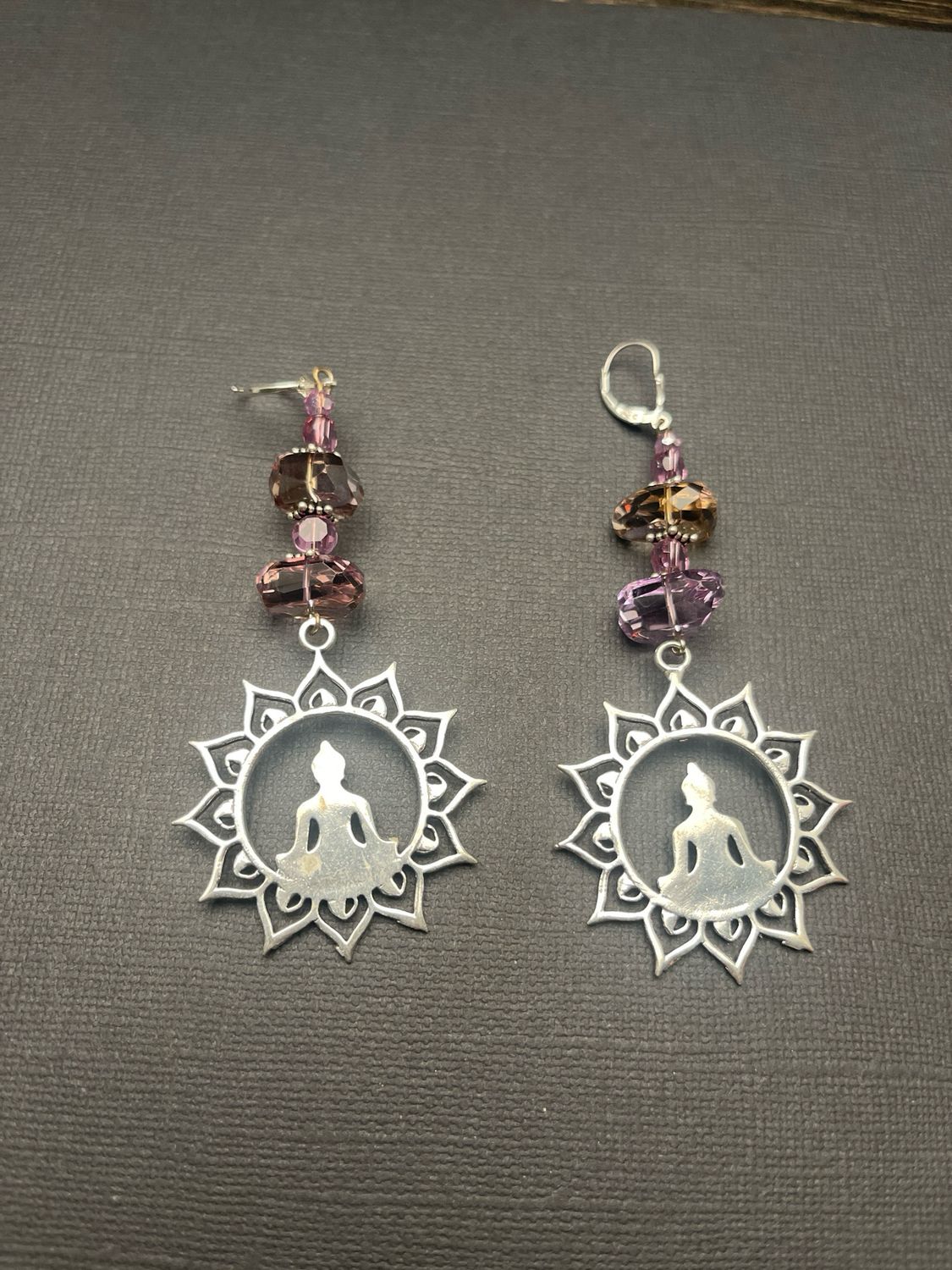 Ametrine And Metal Buddha