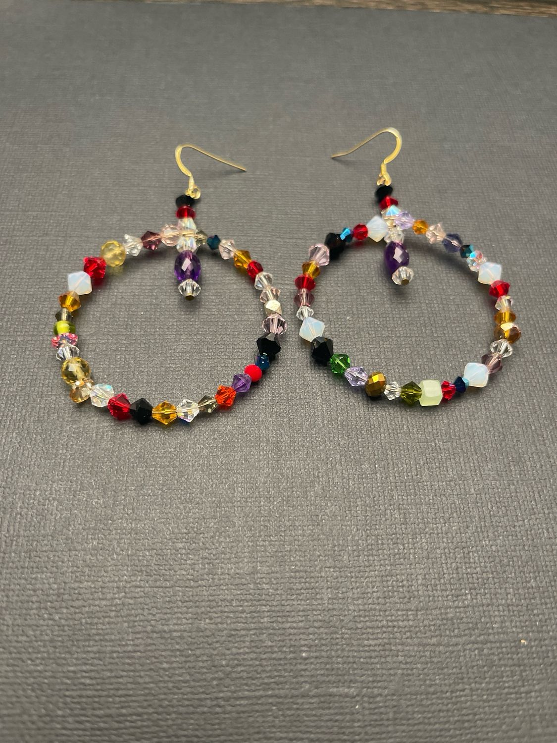 Multi Gemstones, Gold EarWires