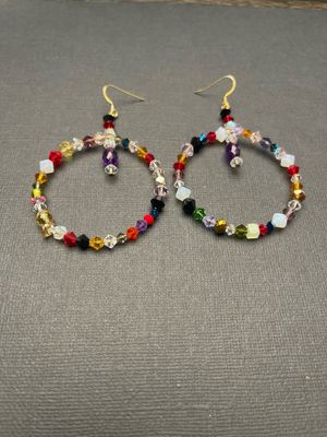 Multi Gemstones, Gold EarWires
