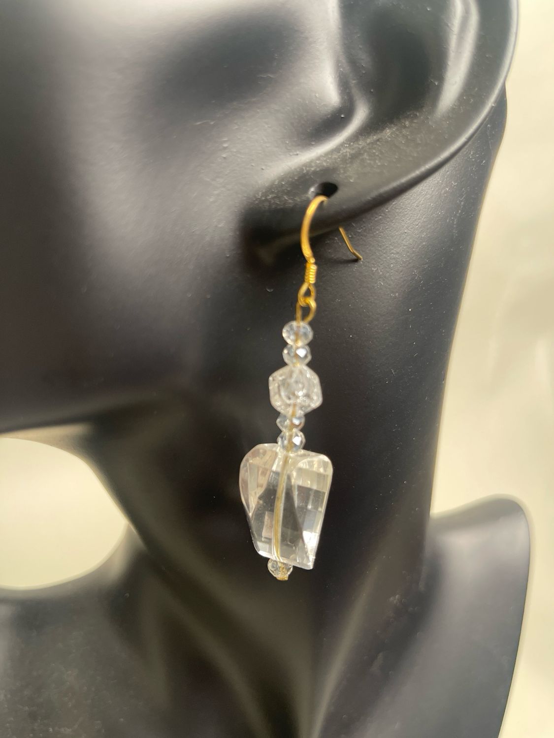 Earrings-clear Quartz