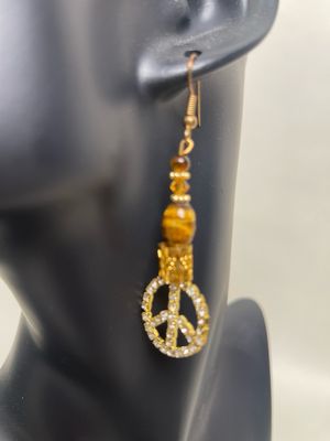 Tiger Eye, Crystal Peace Sign