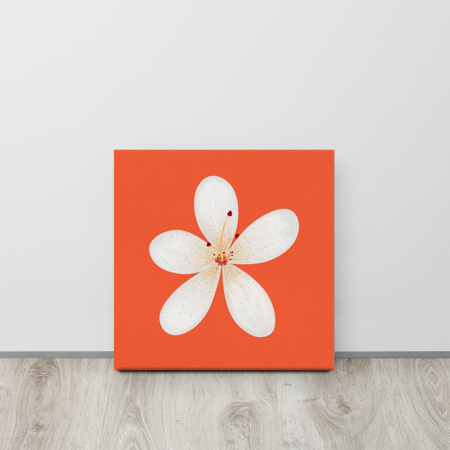 White Flower Canvas