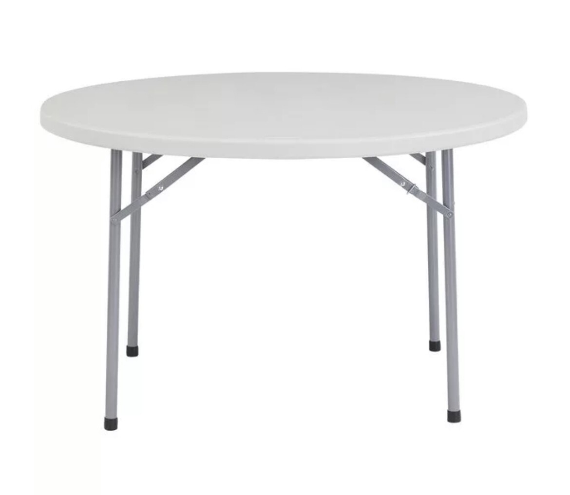 48&quot; Round Plastic Table $10.00/Per Day