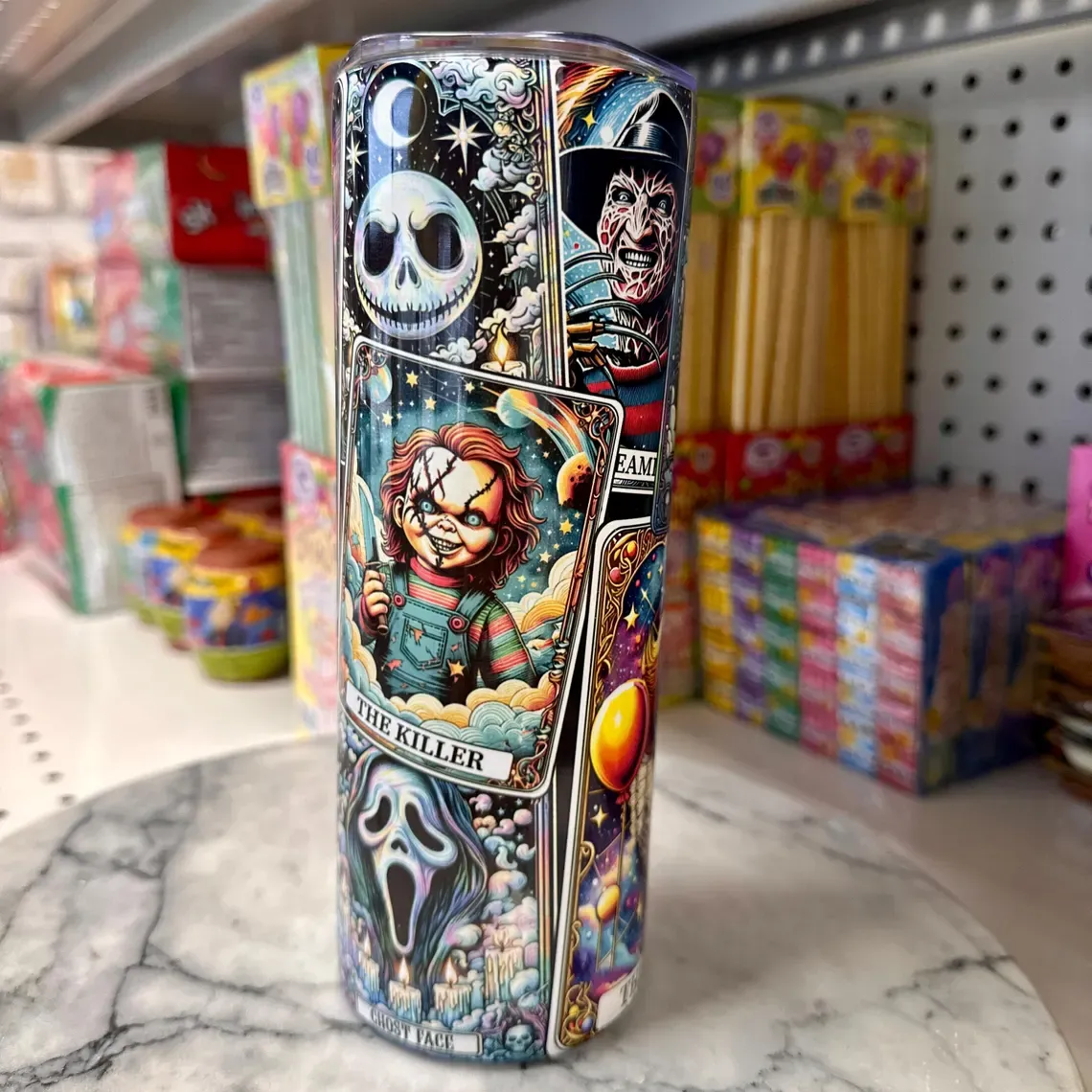 Horror Movies Characters Tumbler (20oz)