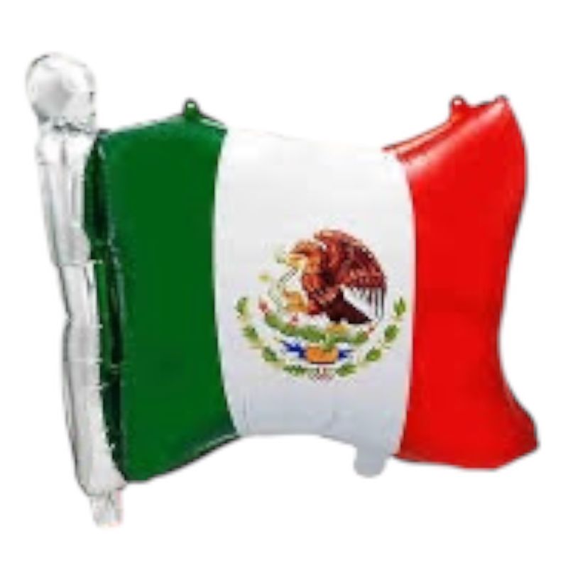 Mexico Flag Foil Balloon