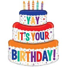 Birthday Cake Foil Balloon