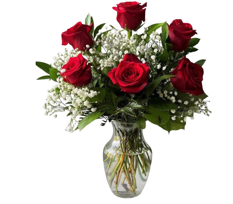 1/2 Dozen Red Roses