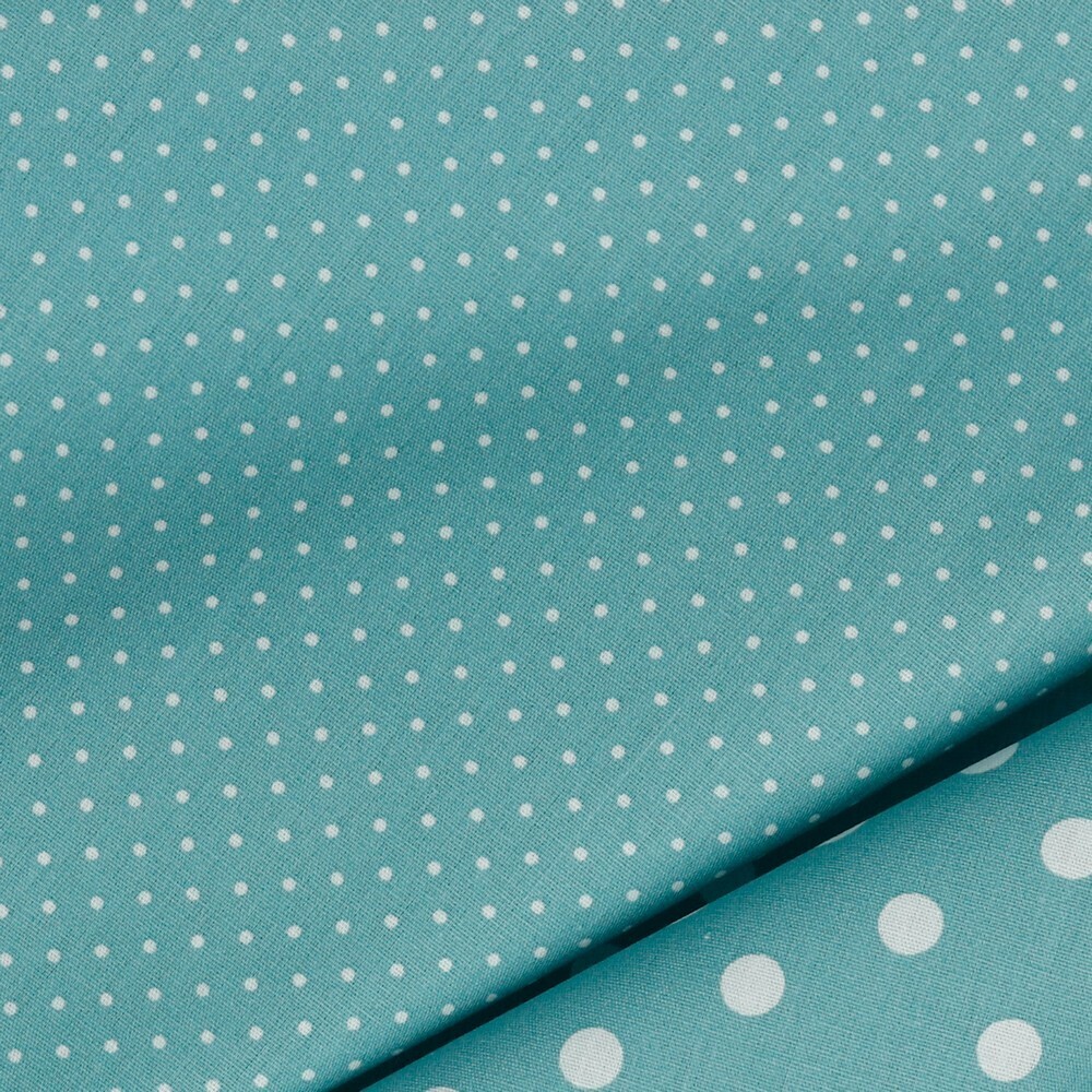 Popeline mit kleinen Punkten