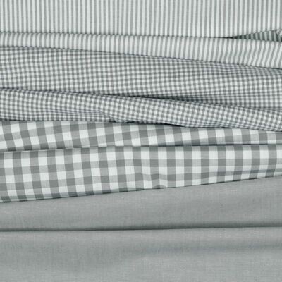 Vichy Baumwollstoff Karo und Streifen