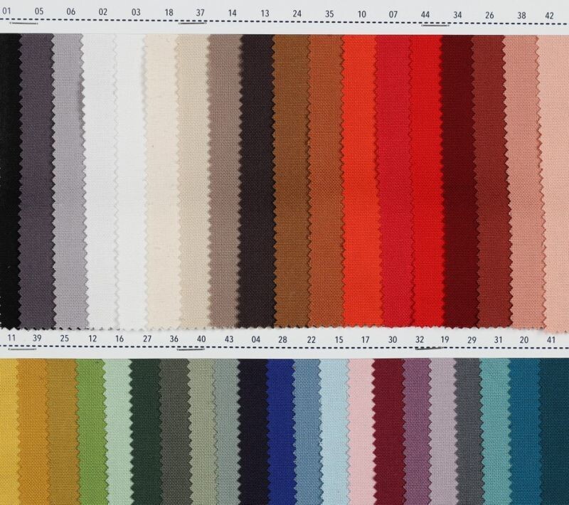 Canvas 100% Baumwolle uni