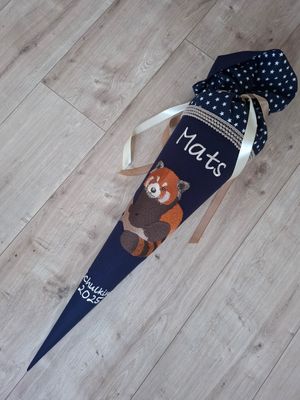 Schultüte roter Panda, 85cm XL-Schultüte, 70cm
