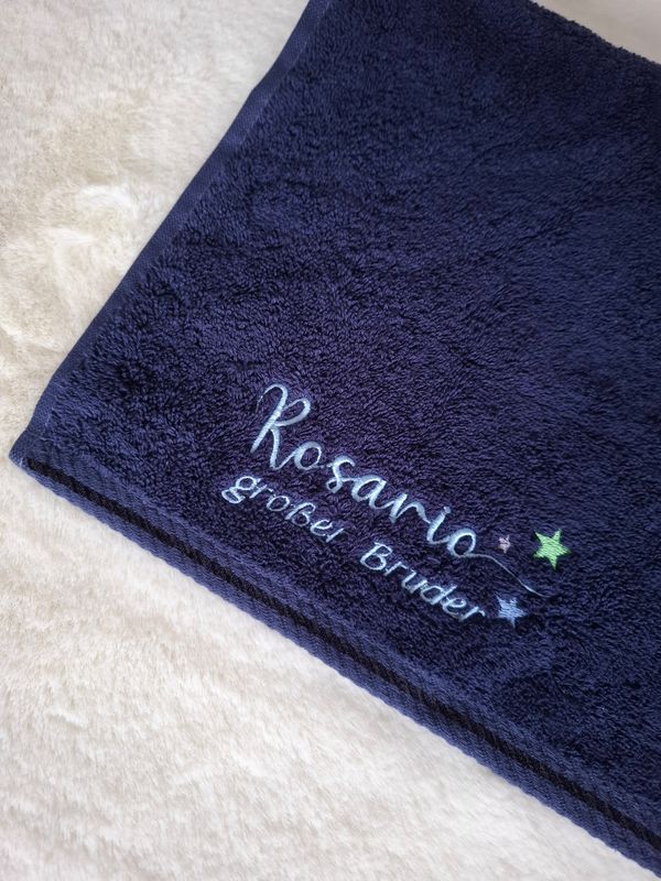 Handtuch, Gästetuch personalisierbar mit Name und oder Text