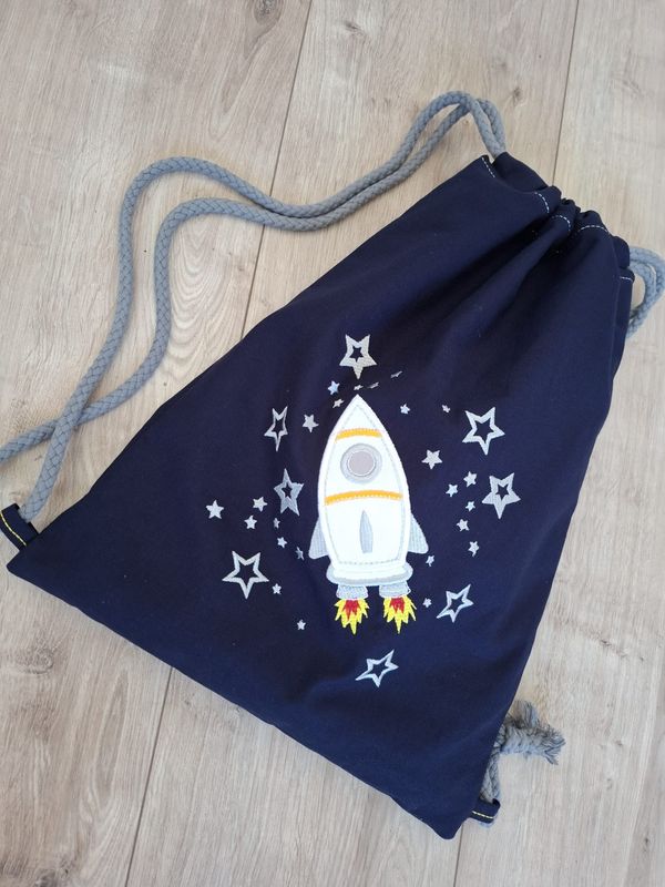 Turnbeutel im Schultüten-Design – Wunschmotiv & Name