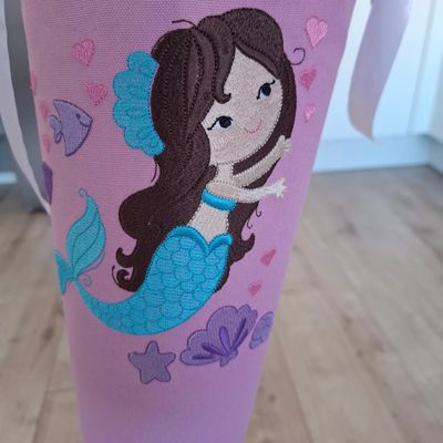 Meerjungfrau, Nixe Schultüte aus Stoff  Canvas