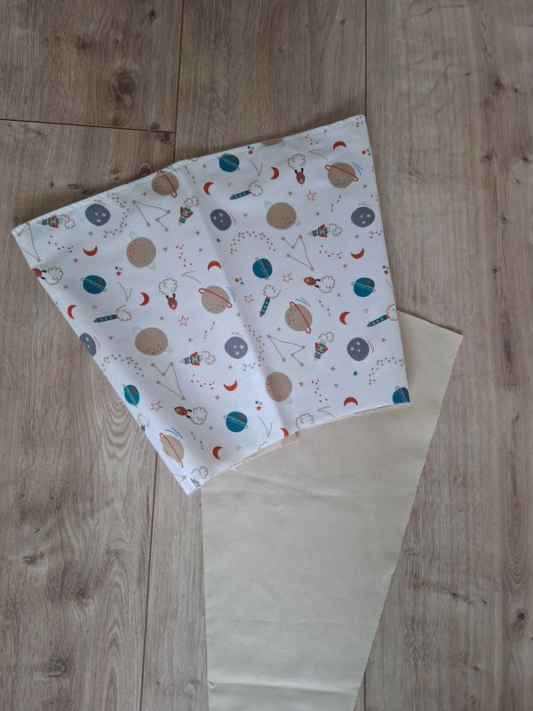 Weltraum Schultüte beige mit Wunschmotiv personalisierbar