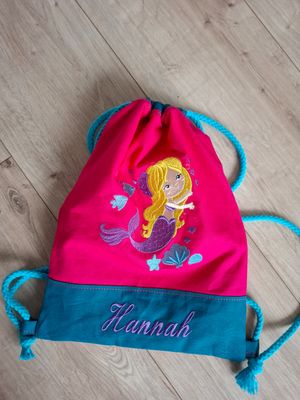 Personalisierter Turnbeutel „Meerjungfrau“ mit Name