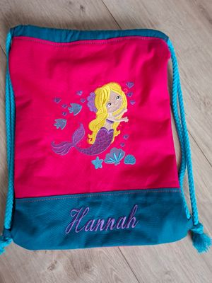 Personalisierter Turnbeutel „Meerjungfrau“ mit Name